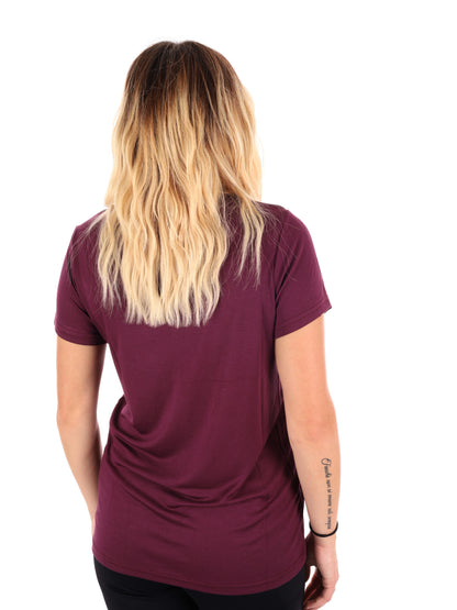 T-SHIRT TRAINING OGERDINA ENERGETICS DA DONNA VINO