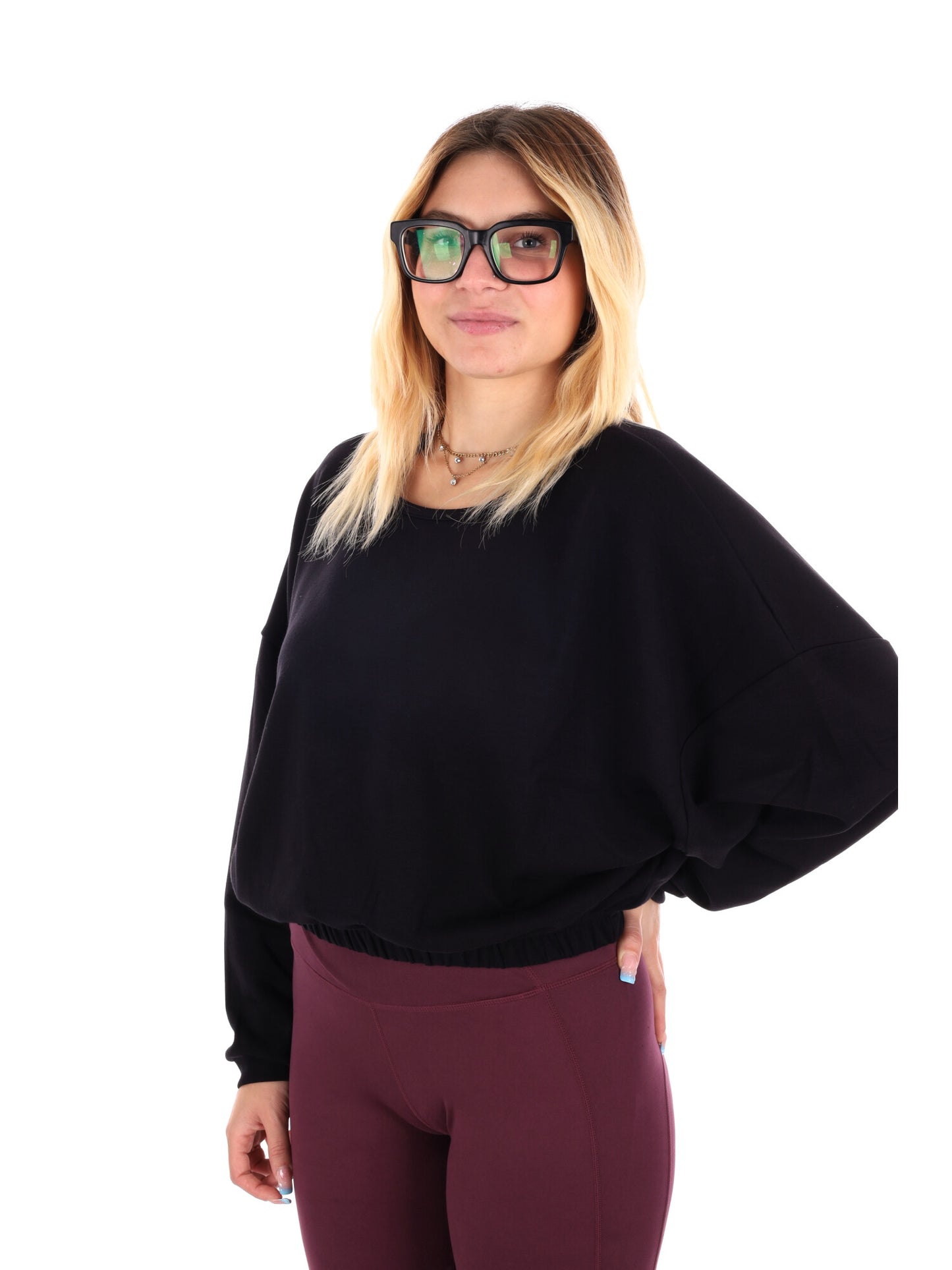 FELPA TRAINING ORNELLA ENERGETICS DA DONNA NERO