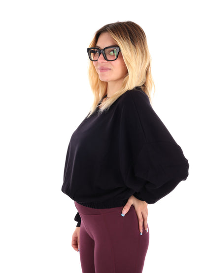 FELPA TRAINING ORNELLA ENERGETICS DA DONNA NERO