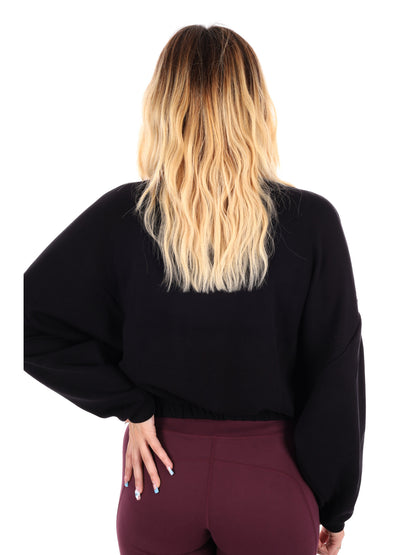 FELPA TRAINING ORNELLA ENERGETICS DA DONNA NERO