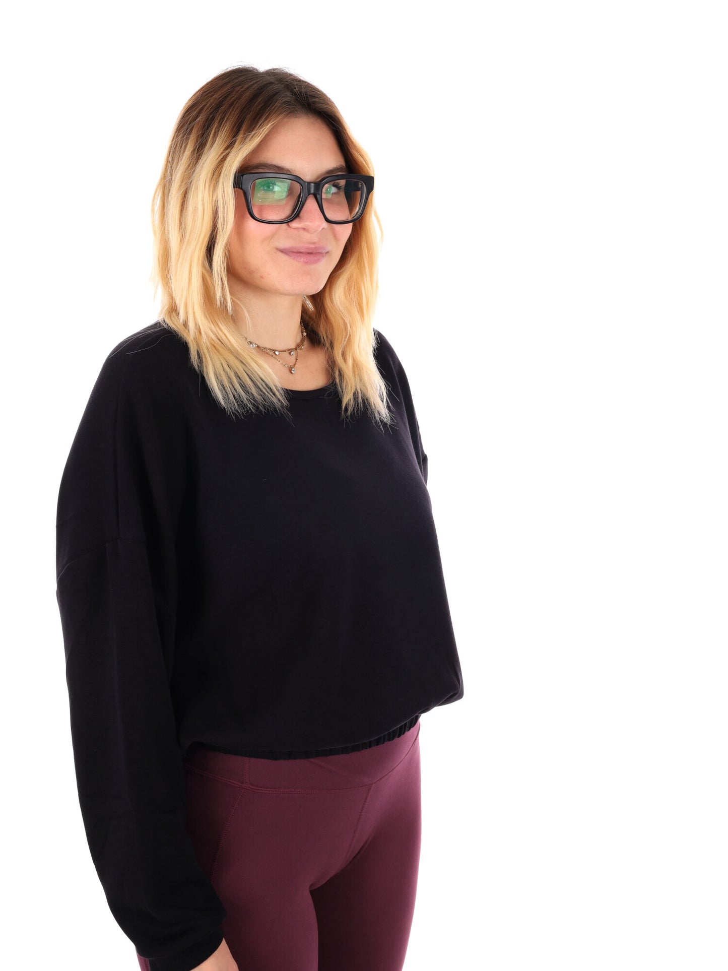 FELPA TRAINING ORNELLA ENERGETICS DA DONNA NERO