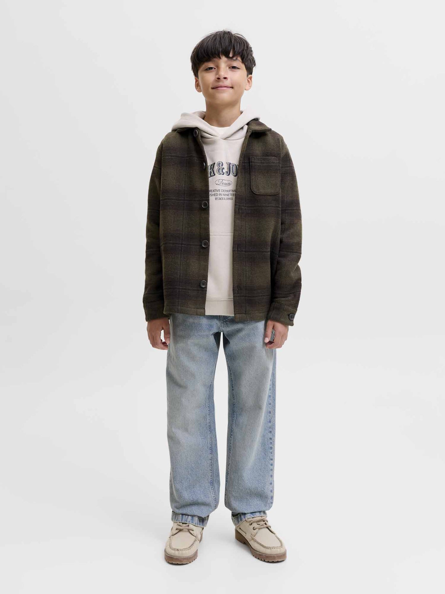 Jack&Jones Jr Soho, camicia Unisex bambino verde