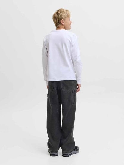 Jack&Jones Jr Alex Carp, jeans da bambino neri