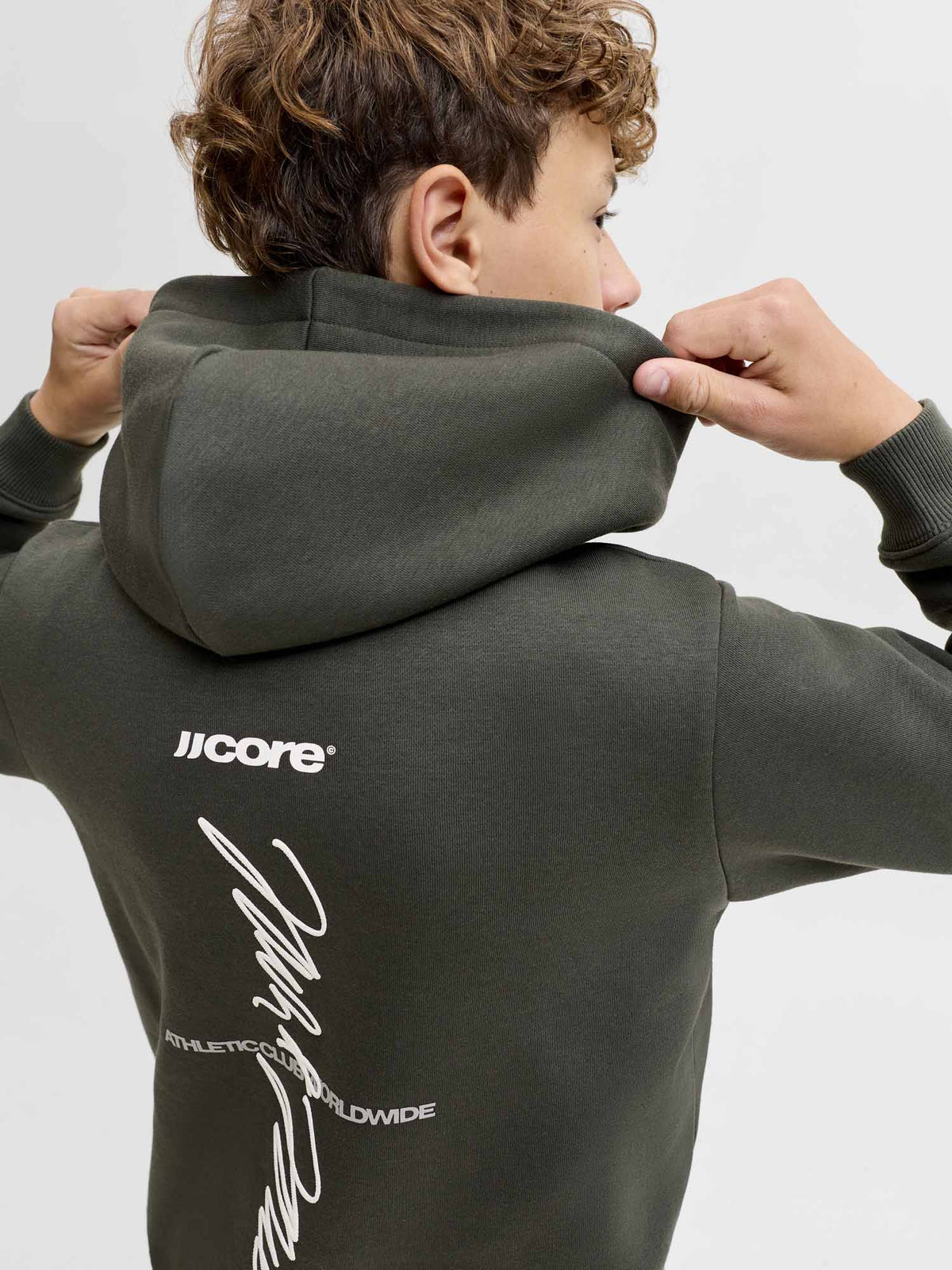 Jack&Jones Jr Club, felpa da bambino verde