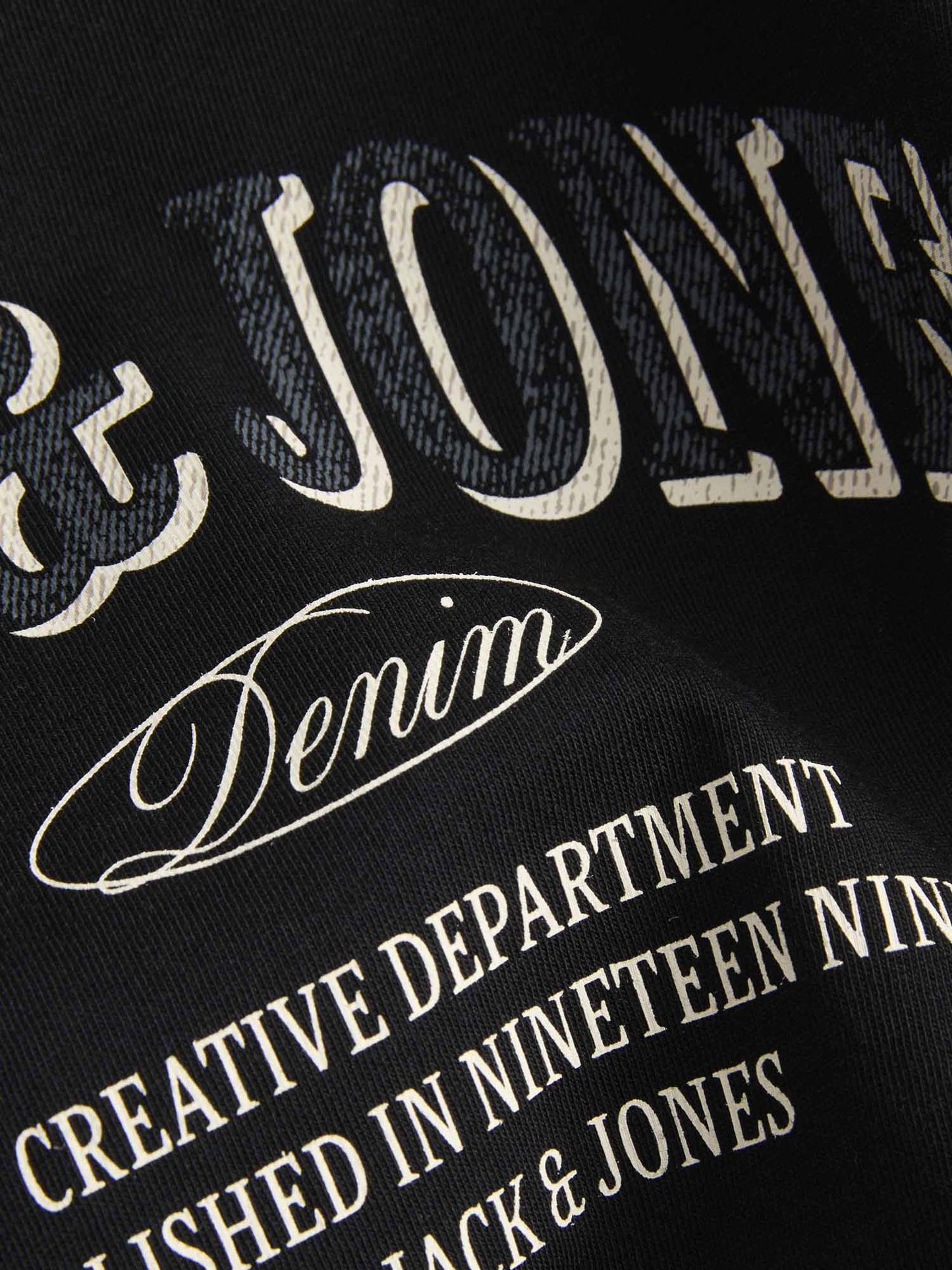 Jack&Jones Jr Denver, t-shirt a maniche lunghe da Bambino nero