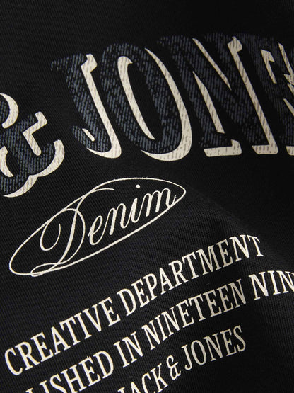 Jack&Jones Jr Denver, t-shirt a maniche lunghe da Bambino nero