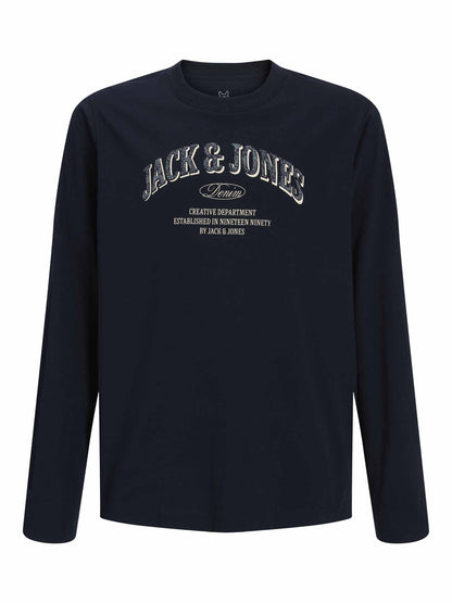 Jack&Jones Jr Denver, t-shirt a maniche lunghe da bambino Blu
