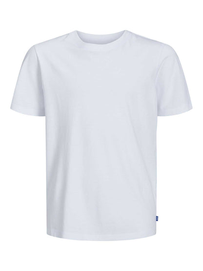 T-SHIRT GIROCOLLO BASIC JACK&JONES DA BAMBINO BIANCO