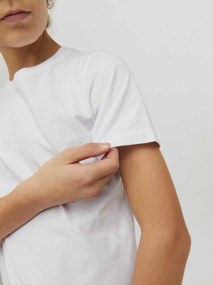 T-SHIRT GIROCOLLO BASIC JACK&JONES DA BAMBINO BIANCO