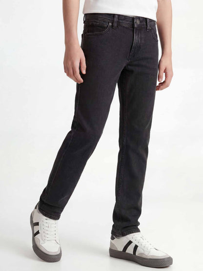 Jack&Jones Jr Chris, jeans Unisex bambino nero