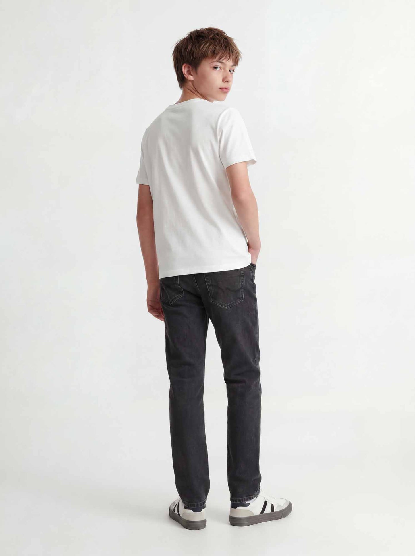 Jack&Jones Jr Chris, jeans Unisex bambino nero