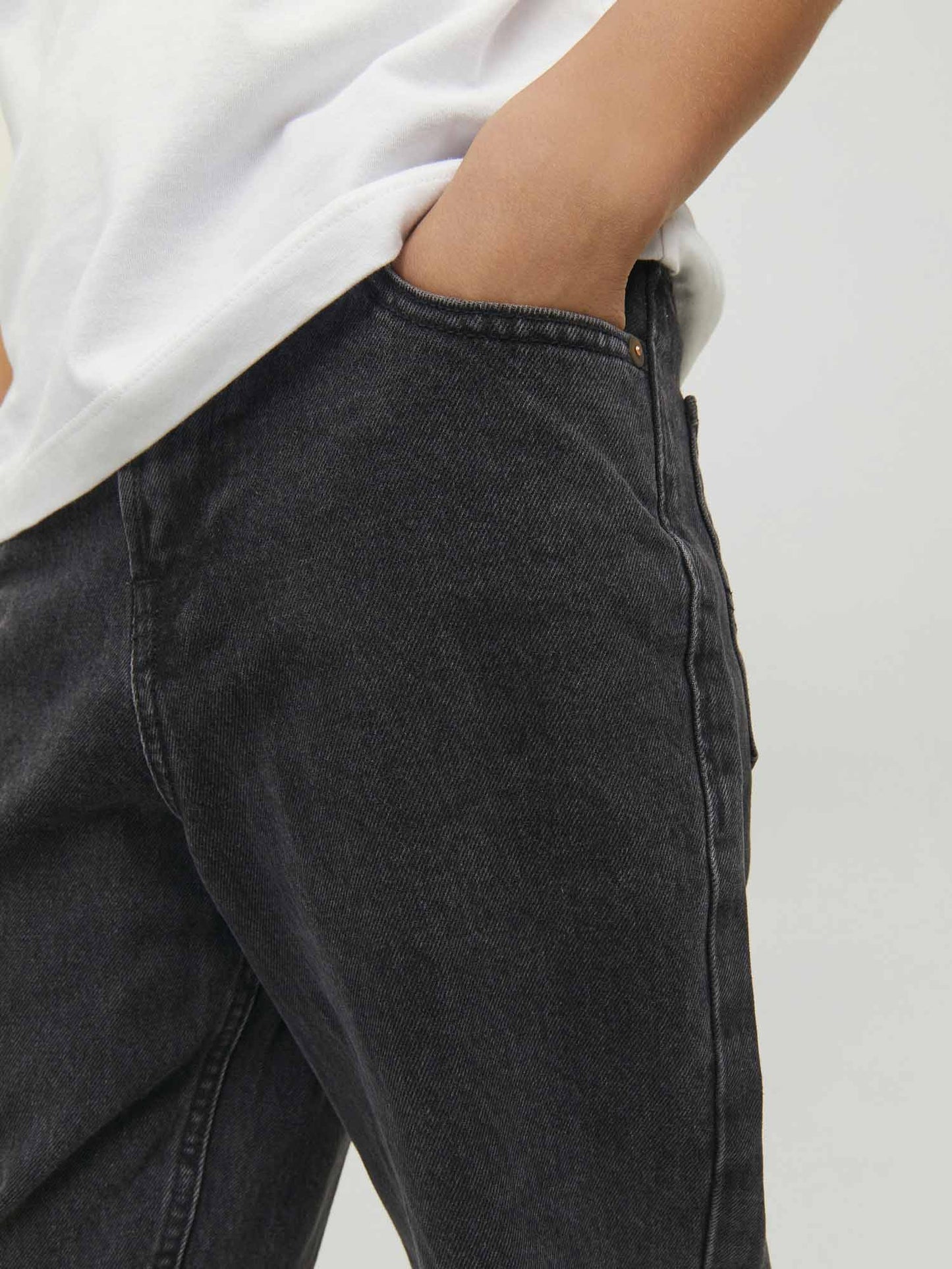 Jack&Jones Jr Chris, jeans Unisex bambino nero