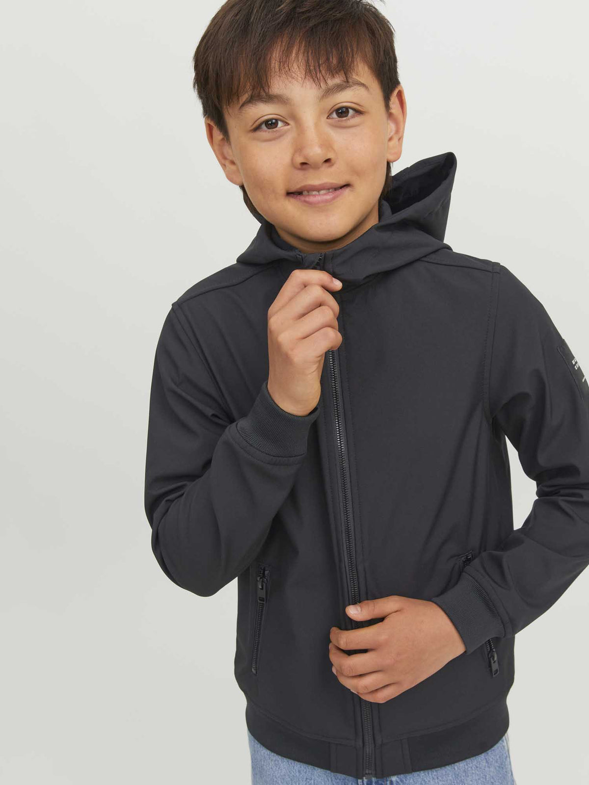 Jack&jones softshell giubbino da bambino/a nero