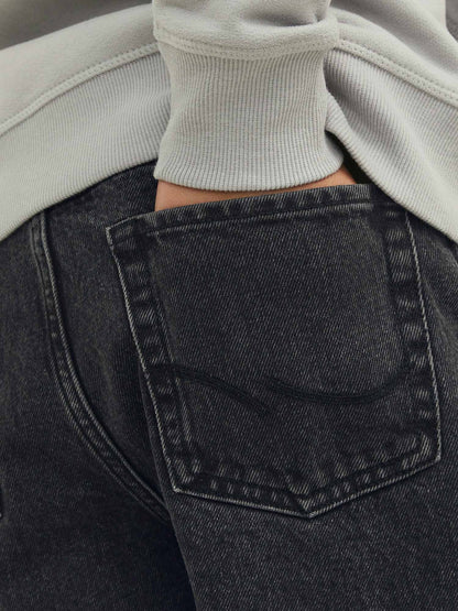 Jack&Jones Jr Alex Original, jeans Unisex bambino nero