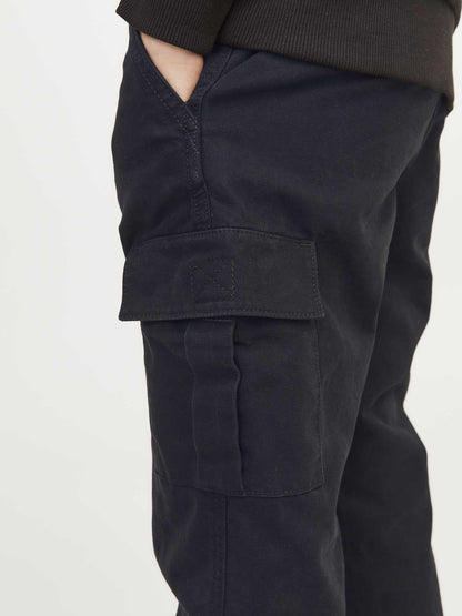 PANTALONE CARGO JACK&JONES DA BAMBINO NERO