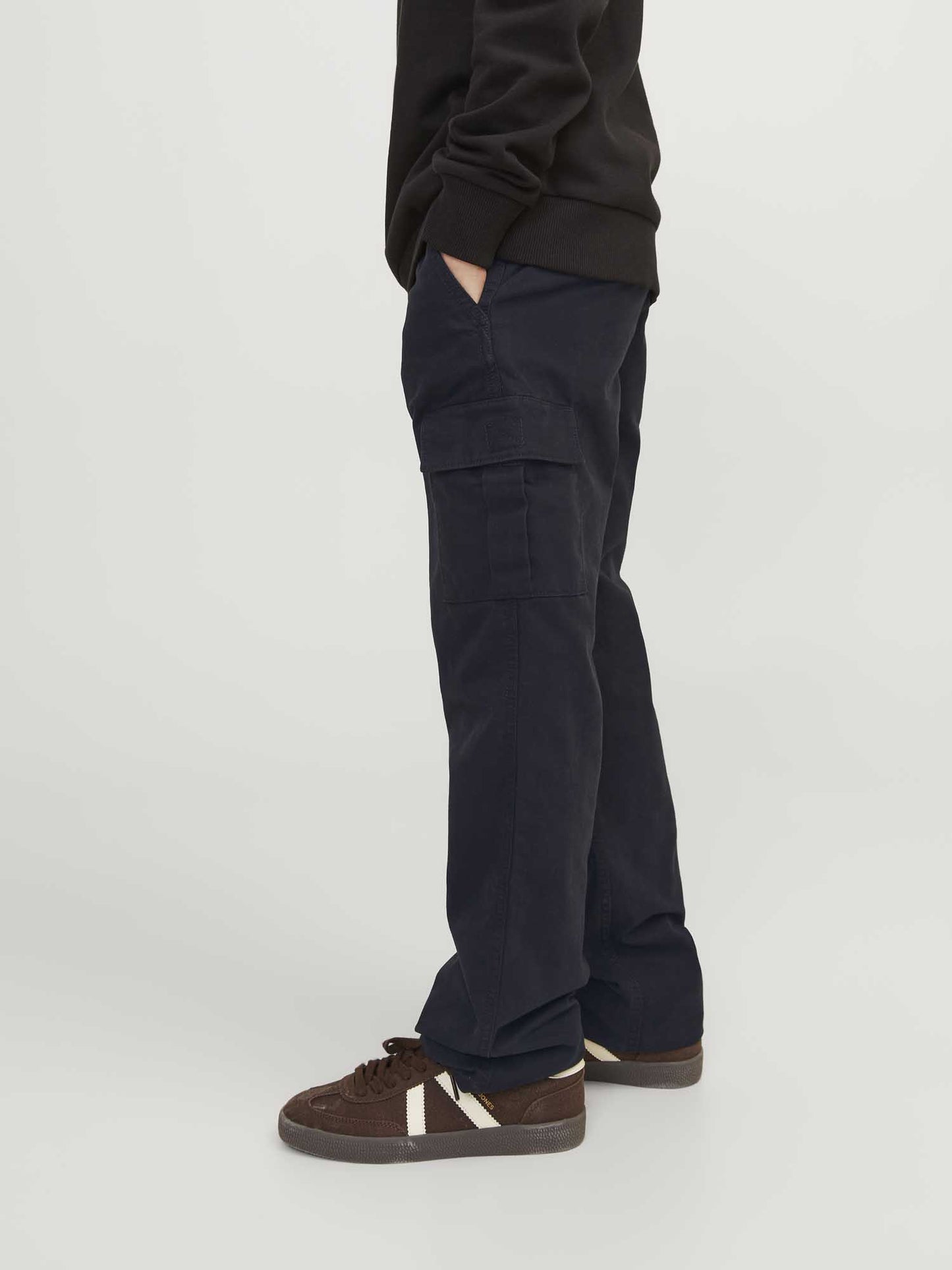 PANTALONE CARGO JACK&JONES DA BAMBINO NERO