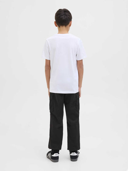 PANTALONE KANE CARGO JACK&JONES DA BAMBINO NERO