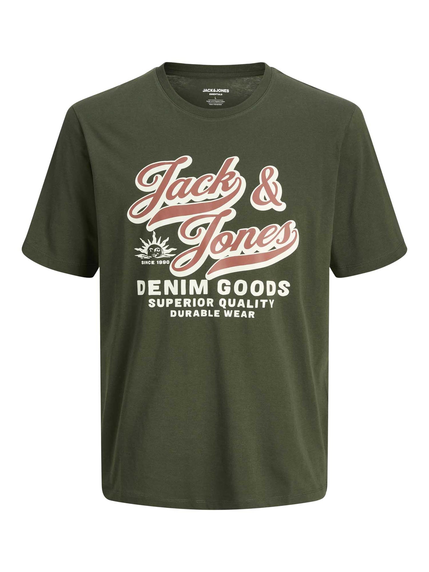 T-SHIRT CON LOGO JACK&JONES DA BAMBINO VERDE