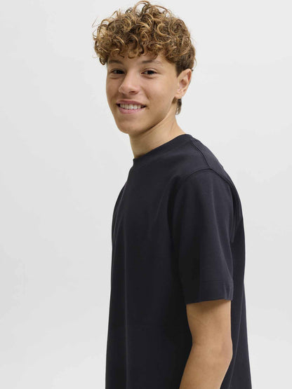 Jack&Jones Jr Barron, t-shirt a maniche lunghe da bambino nera