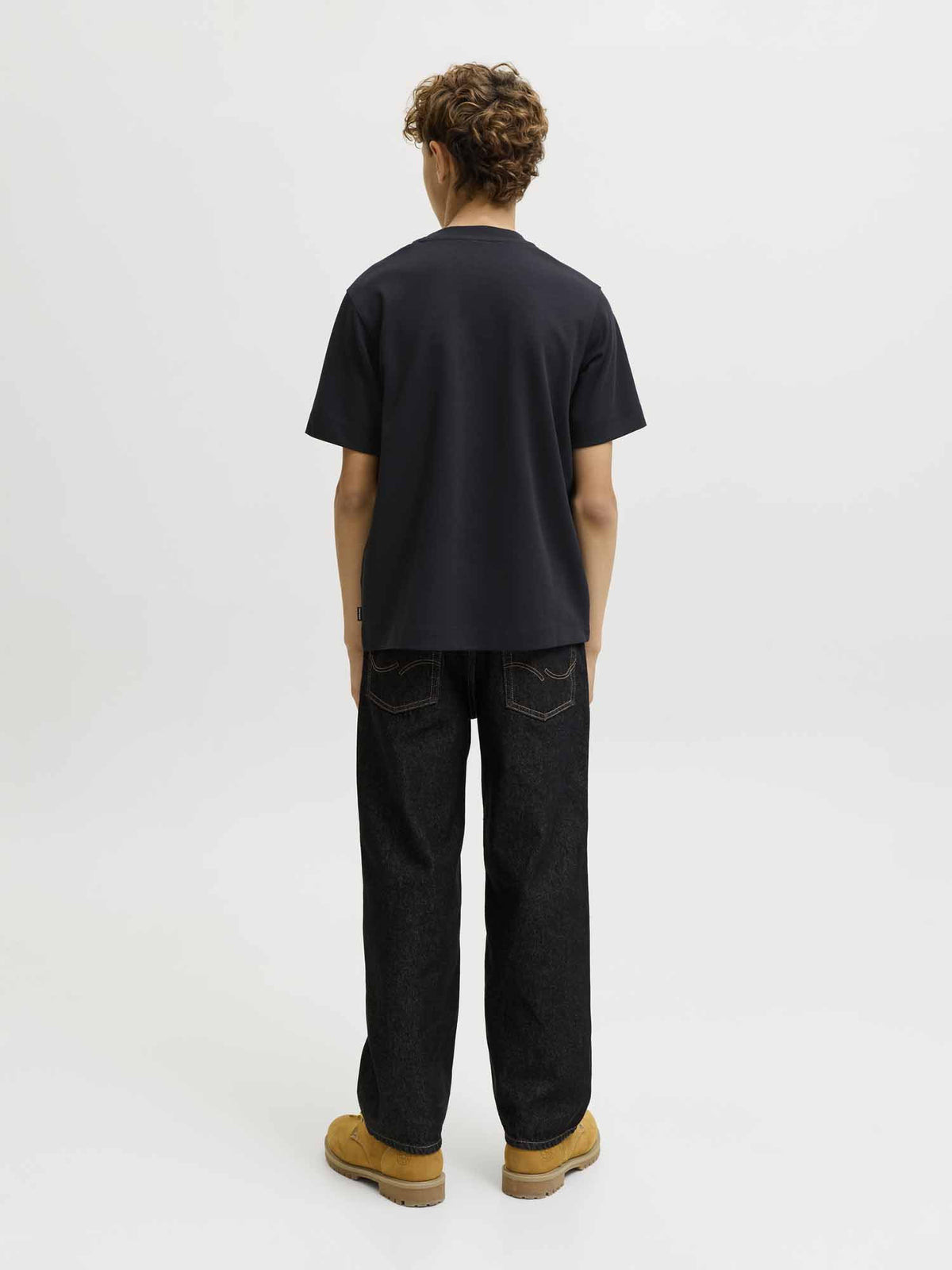Jack&Jones Jr Barron, t-shirt a maniche lunghe da bambino nera