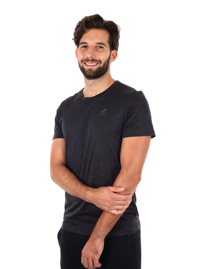 Energetics telly t-shirt mm training da uomo nero