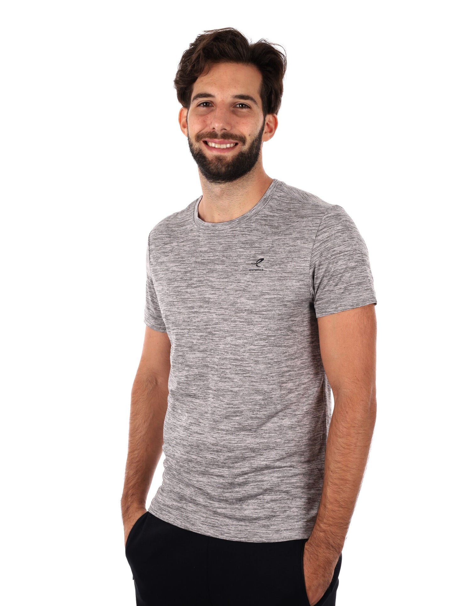 T-SHIRT TRAINING TELLY ENERGETICS DA UOMO GRIGIO