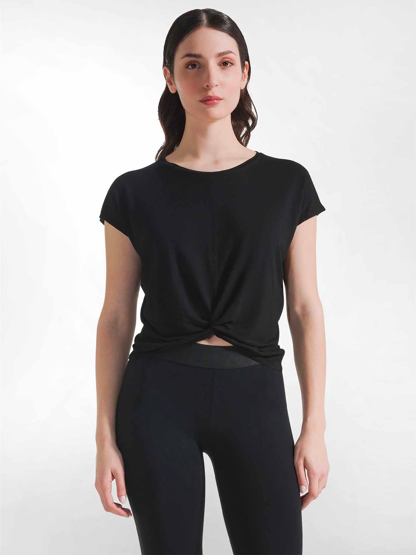 DEHA T-SHIRT YOGA - NERO