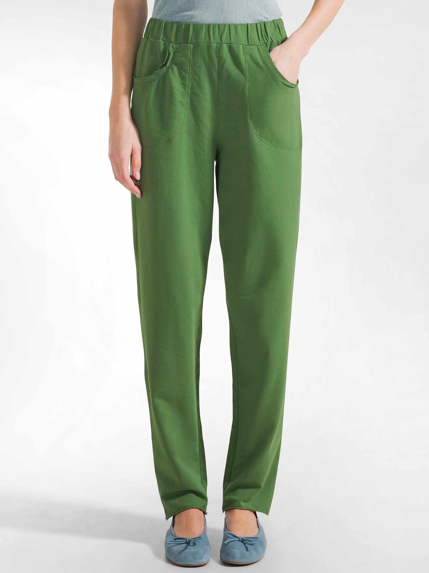 DEHA PANTA FLEECE - VERDE