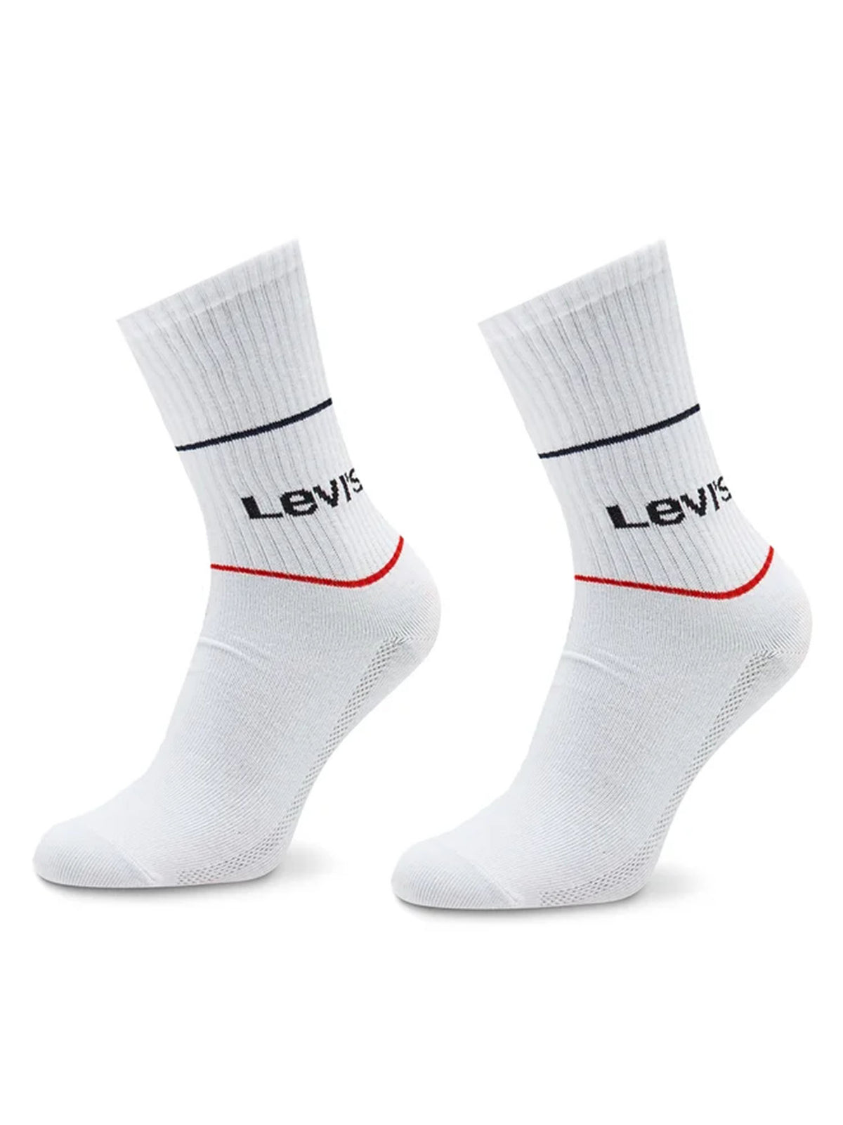 Levi's short cut log calze da unisex bianco