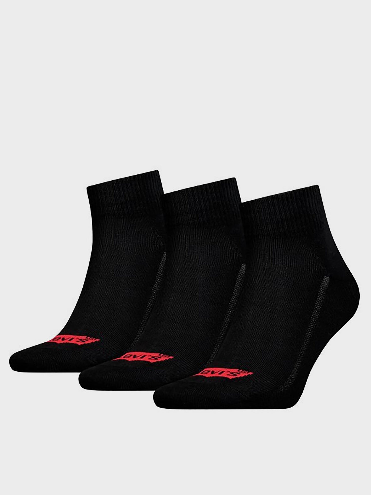 CALZE 3 PAIA MID CUT BATWING ILEVI'S UNISEX NERO