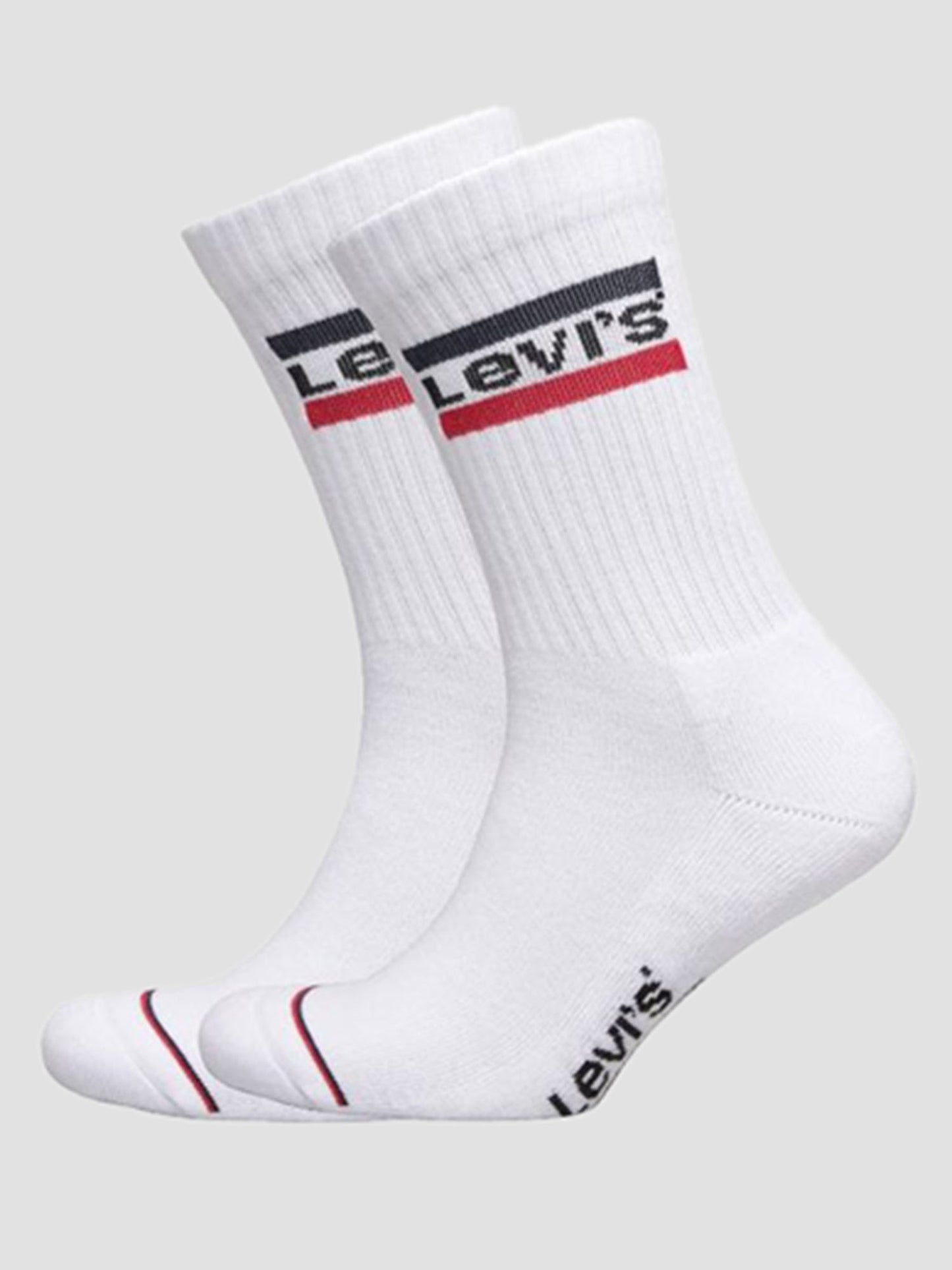 CALZE SET 2 PAIA REGULAR CUT LEVI'S UNISEX BIANCO