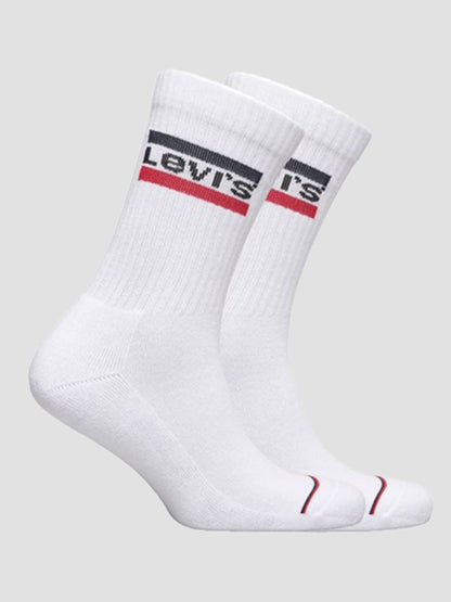 CALZE SET 2 PAIA REGULAR CUT LEVI'S UNISEX BIANCO