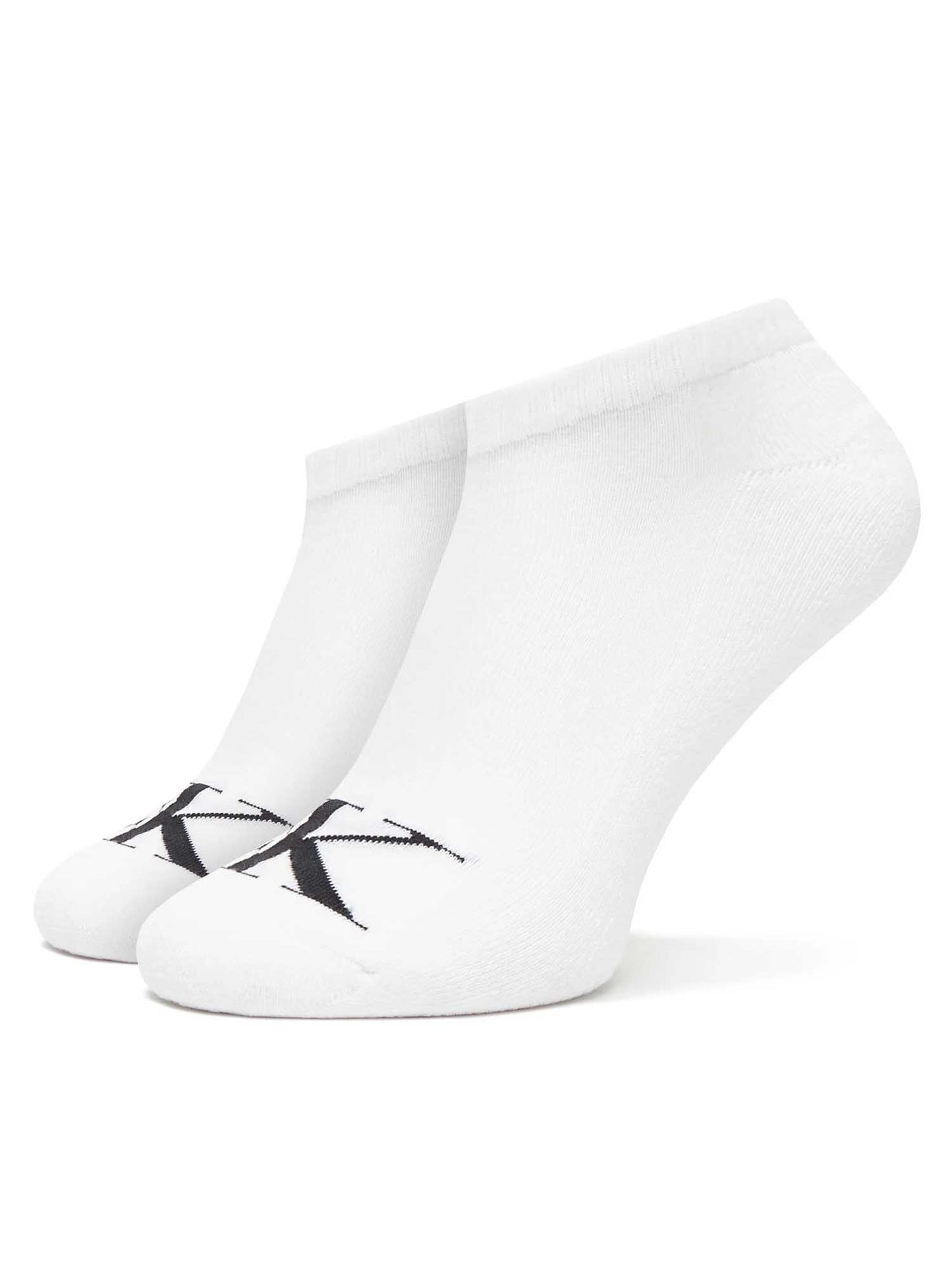 Calzini sneaker da uomo Calvin Klein Jeans in bianco, set da 2 paia