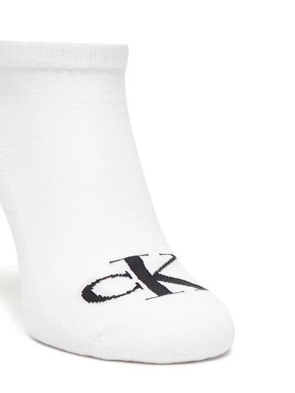 Calzini sneaker da uomo Calvin Klein Jeans in bianco, set da 2 paia