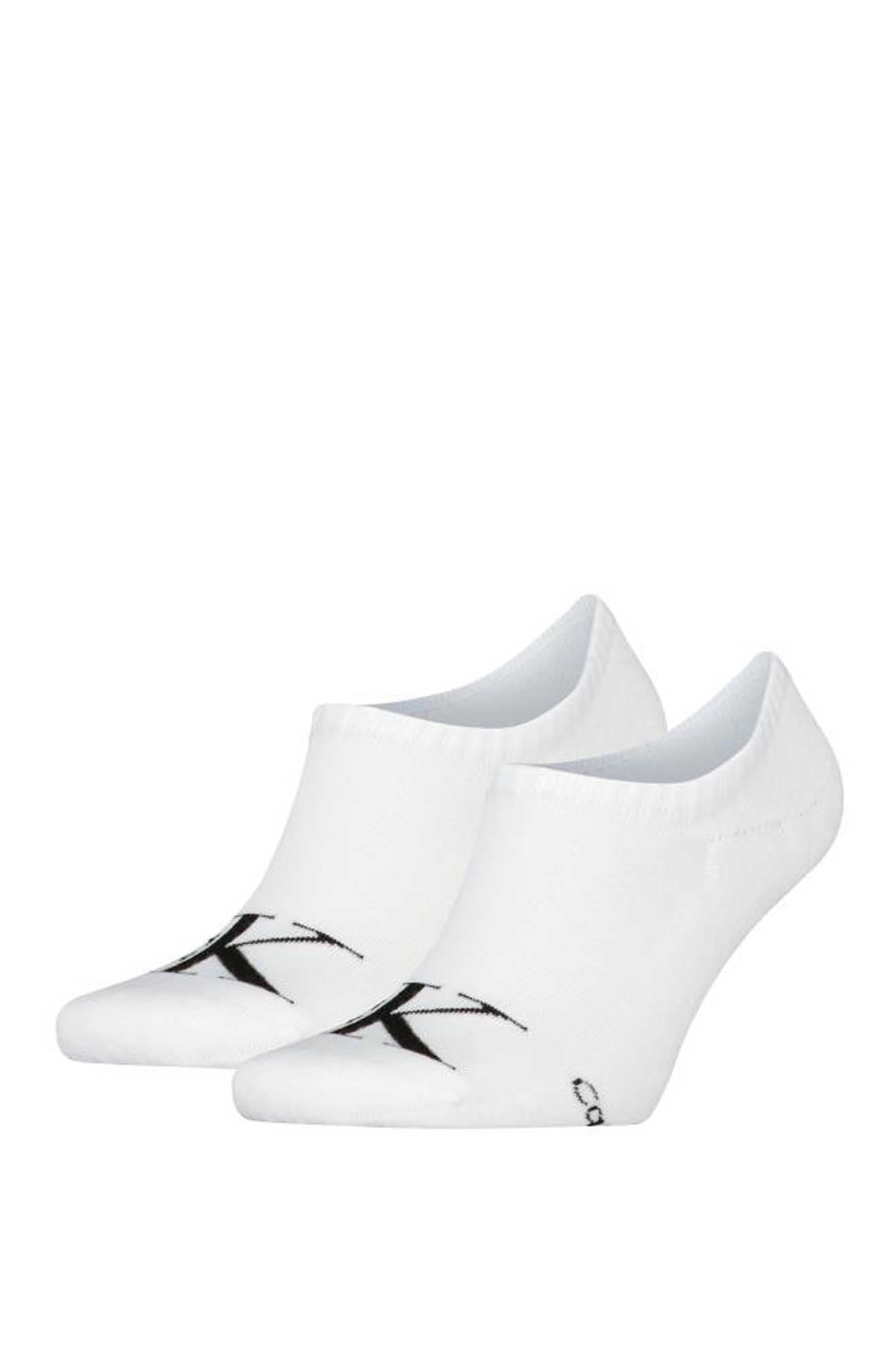 Set di 2 paia di calzini corti bianchi da uomo Calvin Klein Jeans