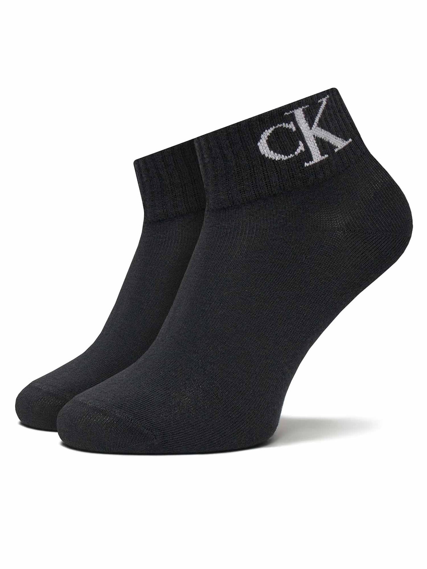 Calze Calvin Klein Jeans quarter nere in confezione da 2 paia unisex