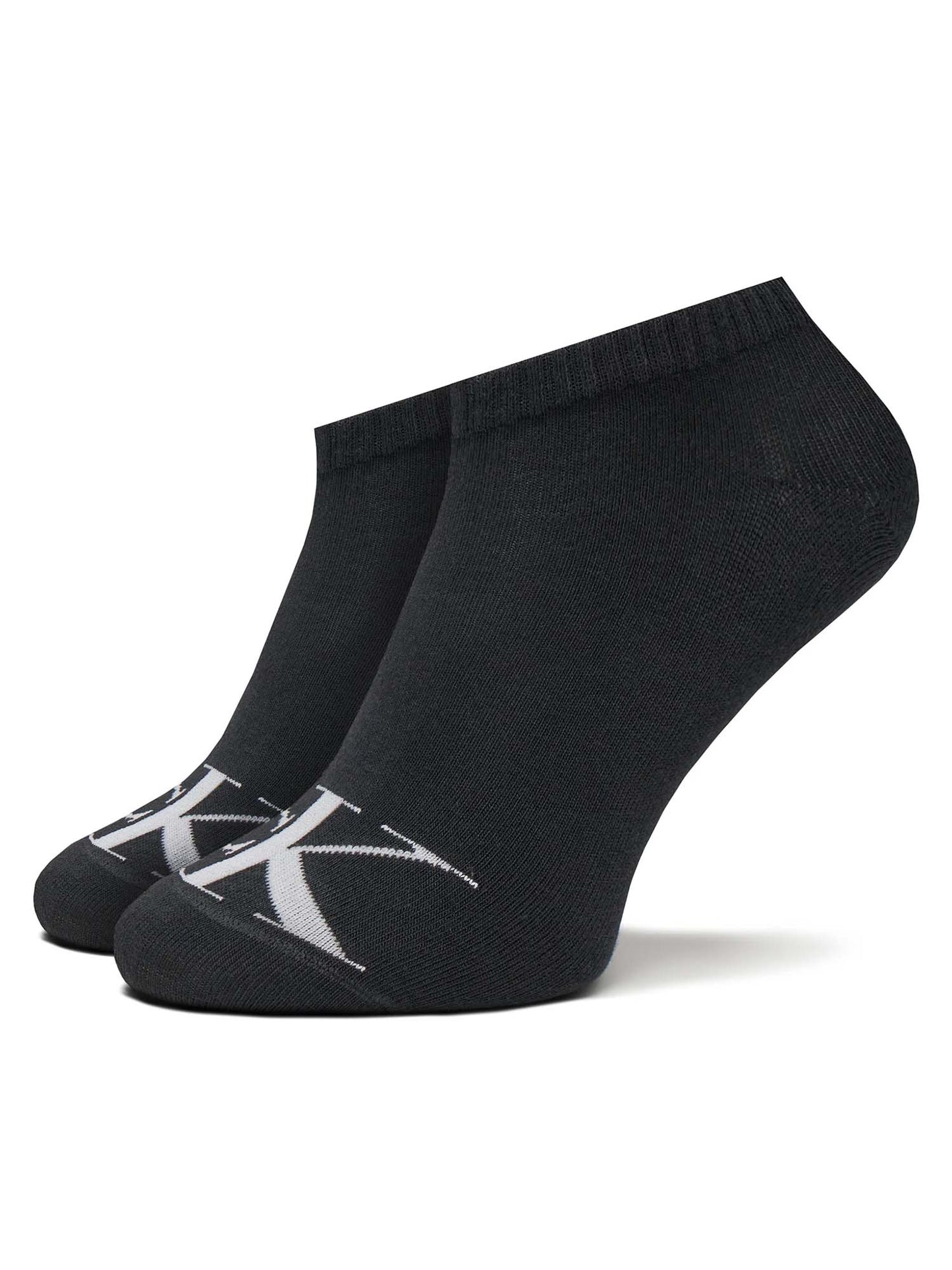 Calze sneaker nere Calvin Klein Jeans da donna, set 2 paia