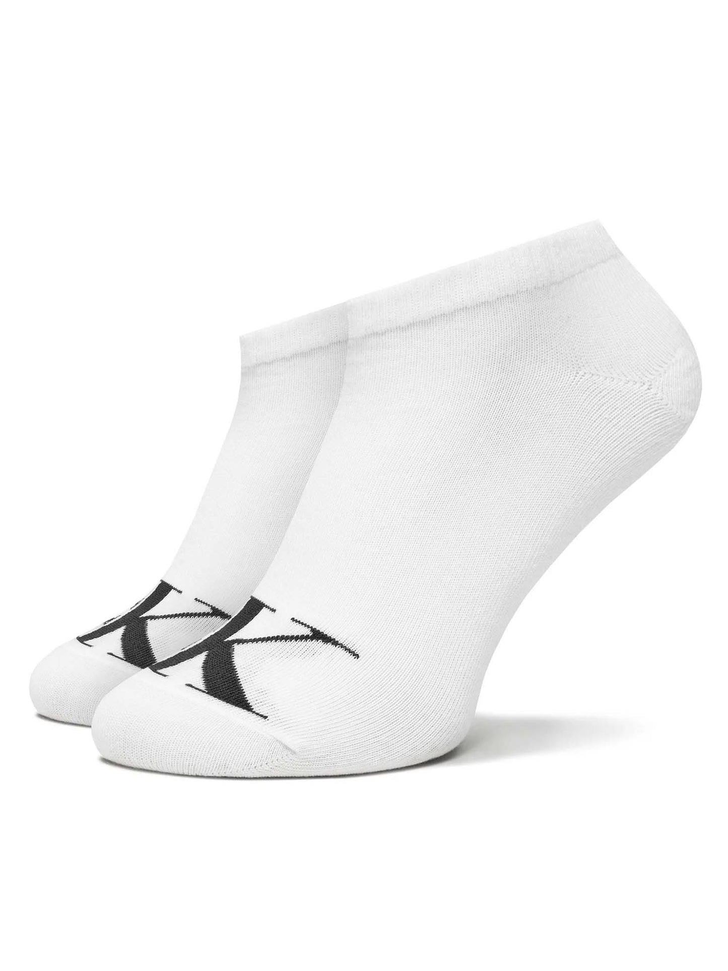 Calzini sneaker da donna Calvin Klein Jeans bianchi, confezione da 2