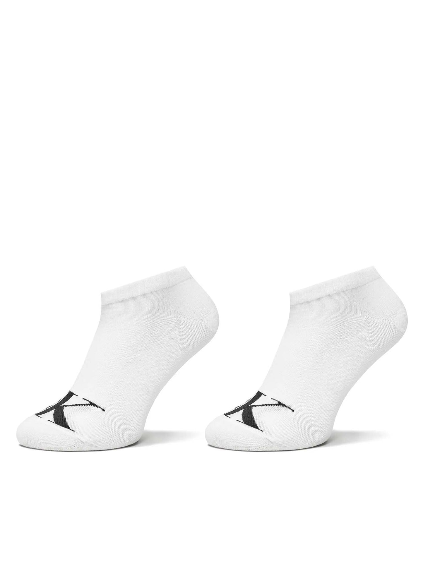 Calzini sneaker da donna Calvin Klein Jeans bianchi, confezione da 2