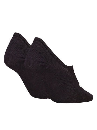 Calzini donna Calvin Klein Footie High Cut neri in cotone