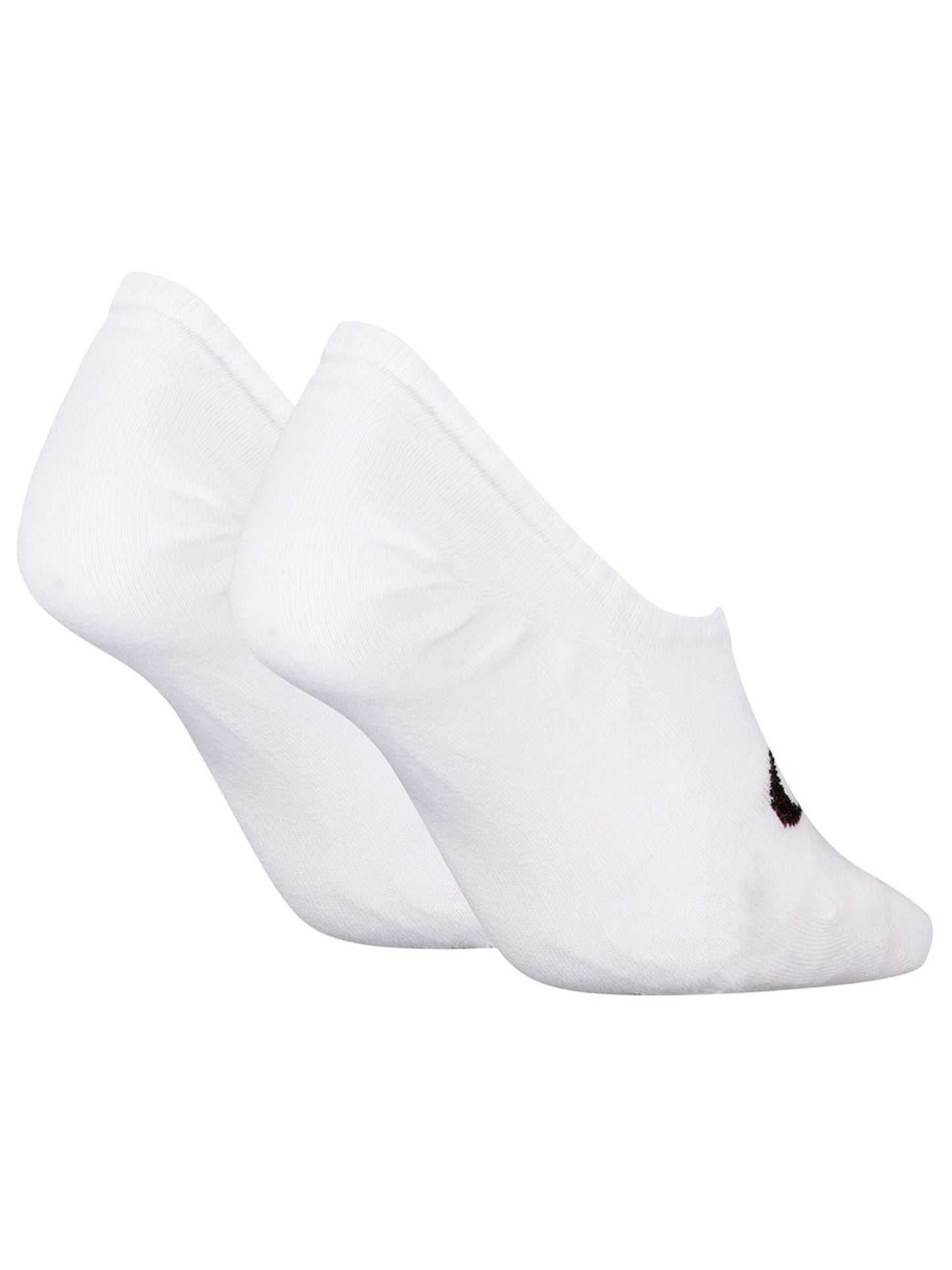 Calzini Footie High Cut bianchi da donna Calvin Klein Jeans, set 2 paia