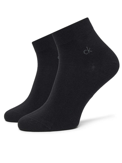 Set da 3 paia di calzini quarter neri da uomo Calvin Klein