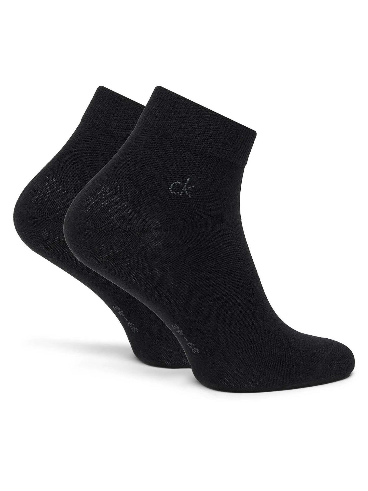 Set da 3 paia di calzini quarter neri da uomo Calvin Klein