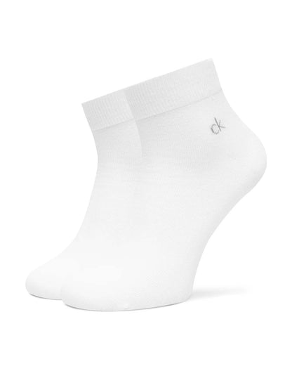 Set da 3 paia di calzini quarter bianchi da uomo Calvin Klein