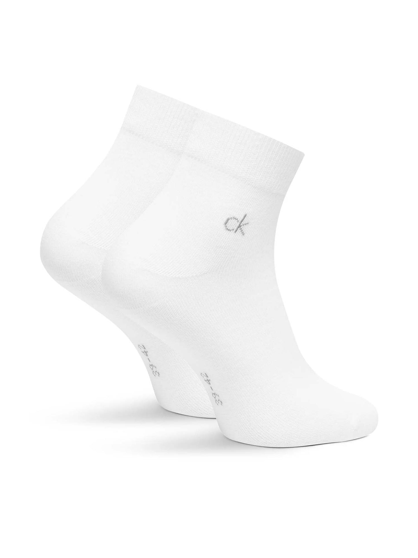 Set da 3 paia di calzini quarter bianchi da uomo Calvin Klein