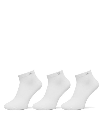 Set da 3 paia di calzini sneaker bianchi uomo Calvin Klein