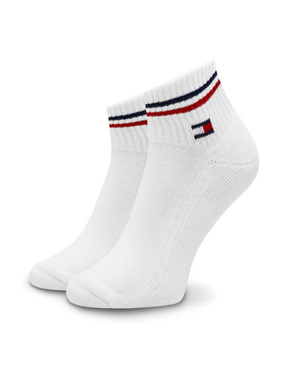 Tommy Hilfiger calzini quarter unisex bianchi in cotone
