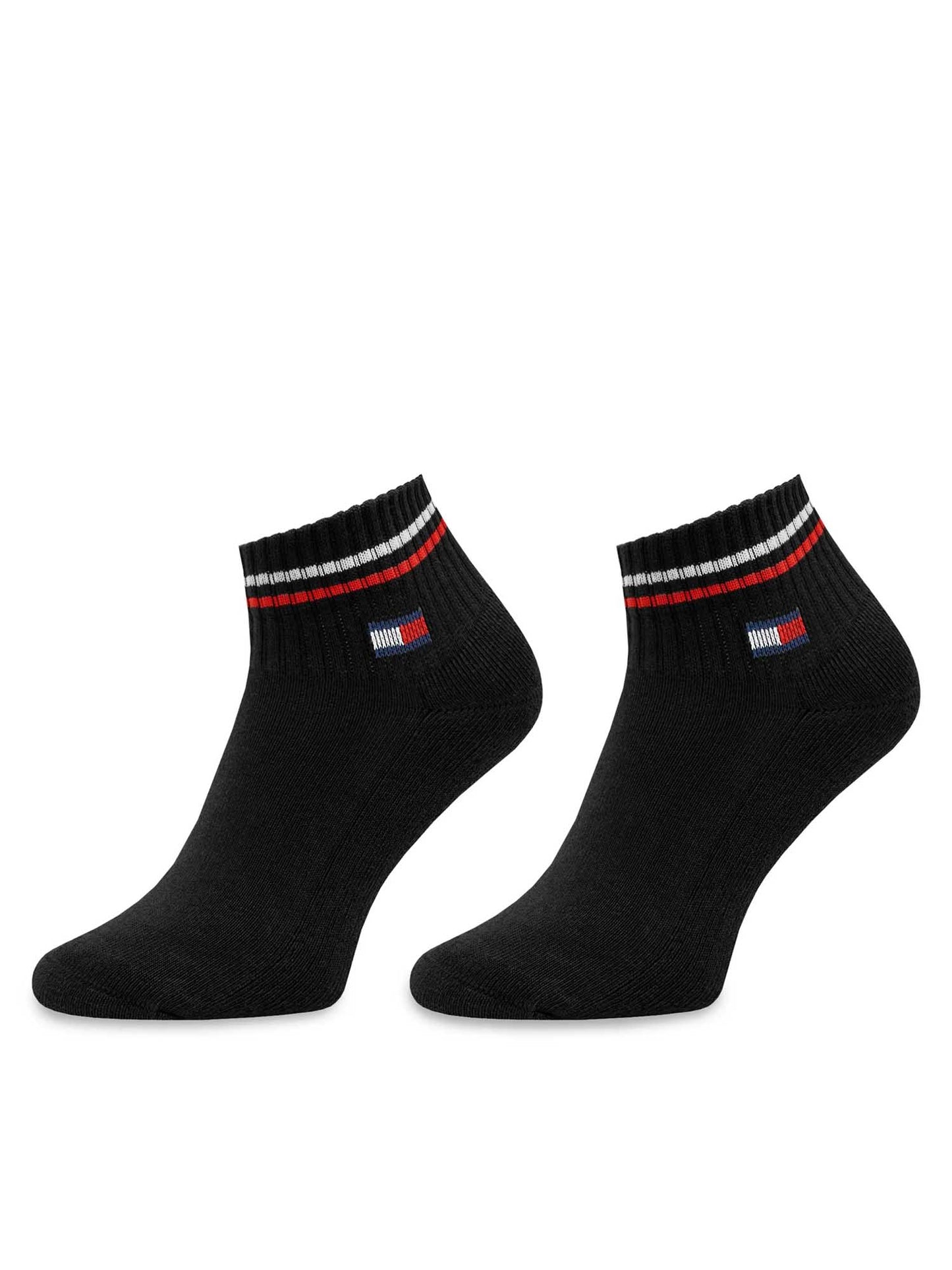 Tommy Hilfiger Tommy Jeans Quarter, calzini unisex adulti neri