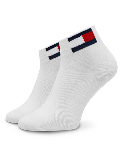Calzini Tommy J. Quarter bianchi unisex adulto