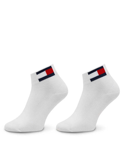 Calzini Tommy J. Quarter bianchi unisex adulto